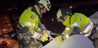 Nuevo rescate de una persona atrapada en su terraza gracias a los bomberos de Alcorcón