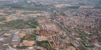 Nuevo carril bici en el entorno de la laguna de Parque Oeste de Alcorcón