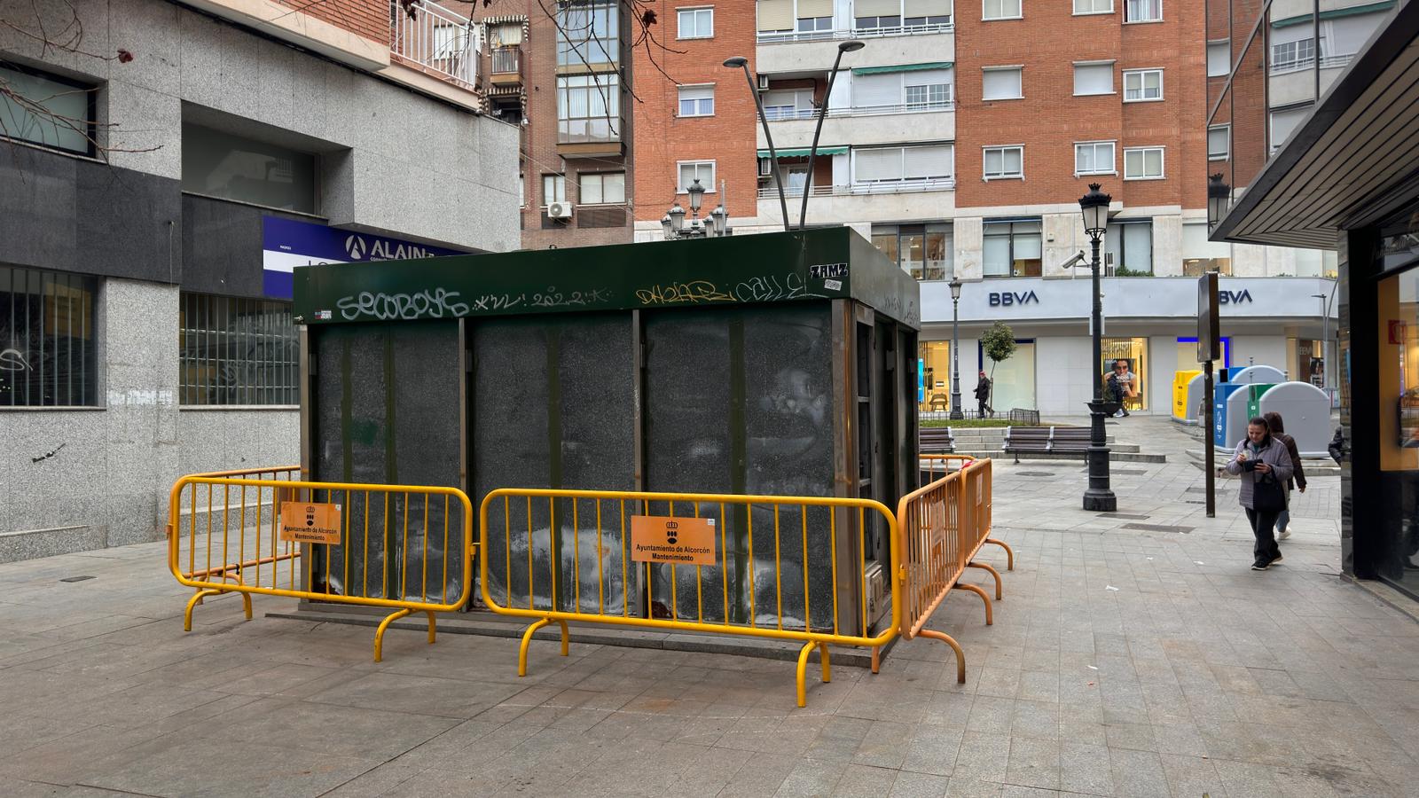 Desaparece por completo el quiosco de la Calle Mayor de Alcorcón