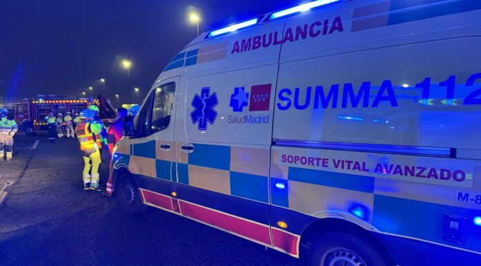 Dos heridos graves en un accidente en la A-5 a su paso por Alcorcón