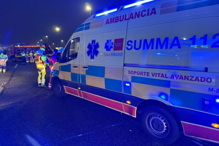 Dos heridos graves en un accidente en la A-5 a su paso por Alcorcón