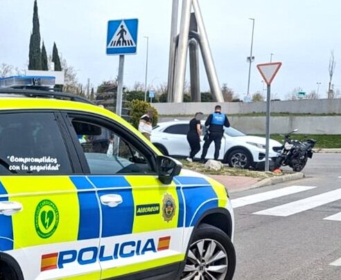 Dos accidentes de tráfico este fin de semana en Alcorcón