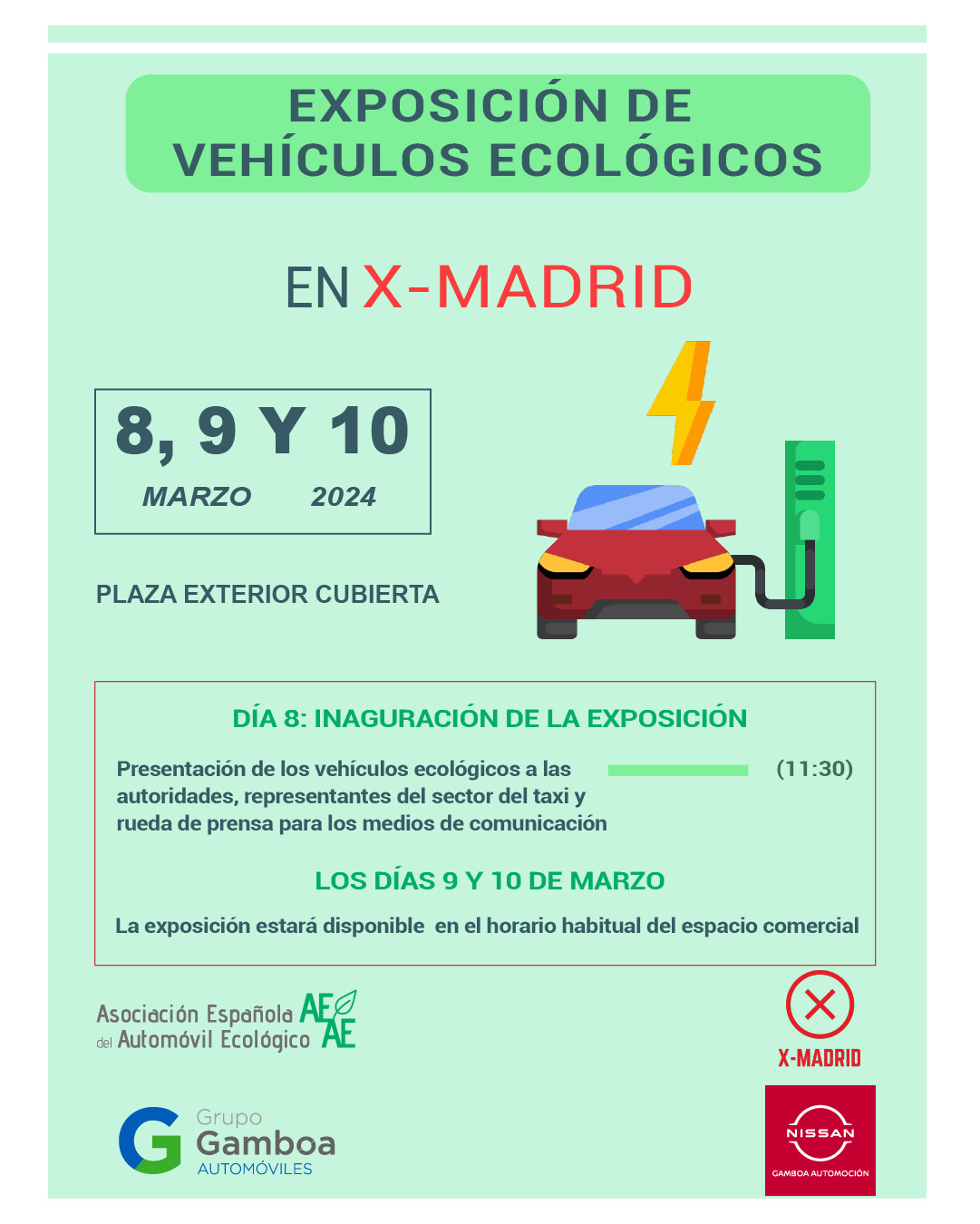 X-Madrid acoge una exposición de vehículos ecológicos en Alcorcón