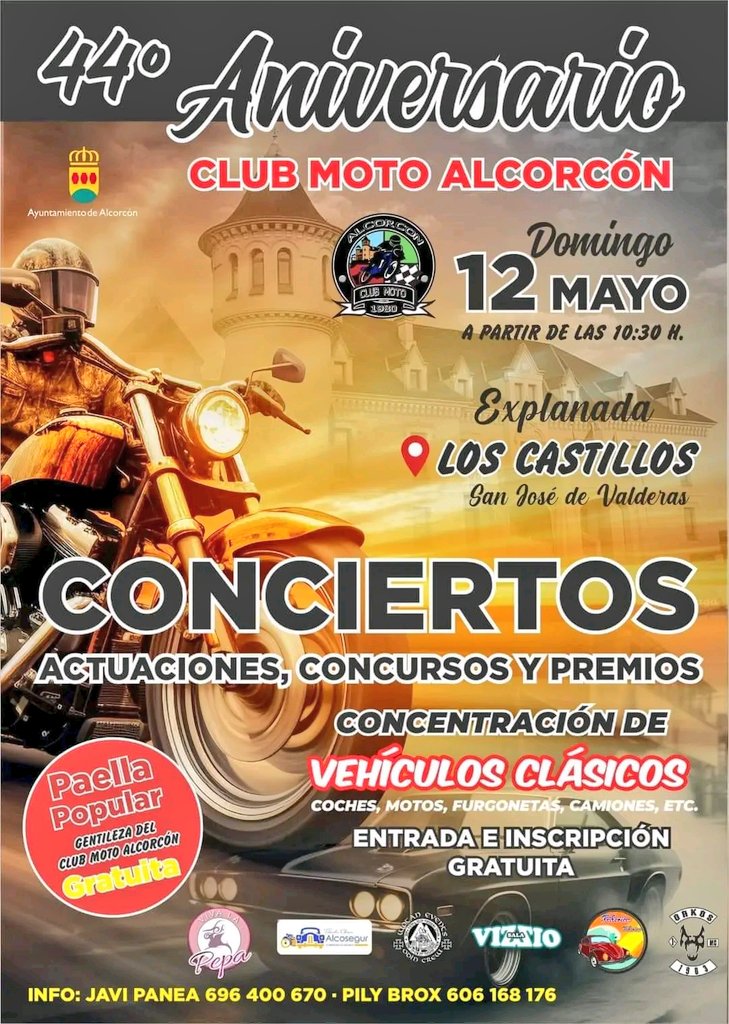 El Club Moto Alcorcón celebra su 44º aniversario