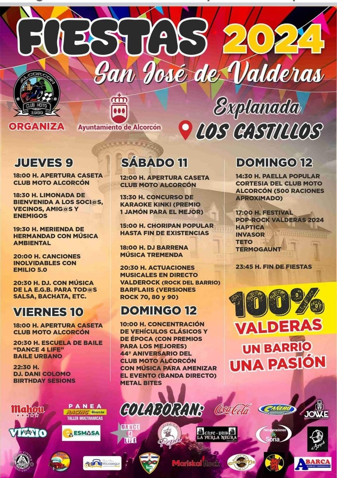 Programación completa de las Fiestas de San José de Valderas de Alcorcón