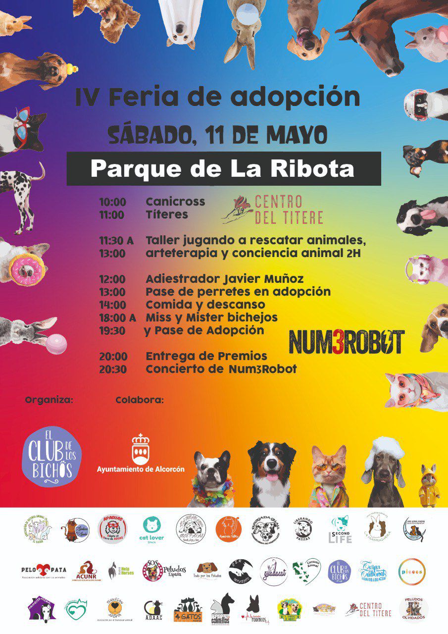 La IV Feria de Adopción regresa a Alcorcón este fin de semana