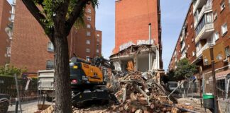 Llevan a cabo la demolición de la Soledad, mítica churrería de Alcorcón