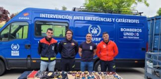 Bomberos sin Fronteras recibe ayuda en material de seguridad y rescates de Alcorcón