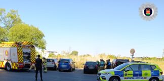 Nueva intervención de la Policía junto a los Bomberos de Alcorcón por un incendio en un vehículo