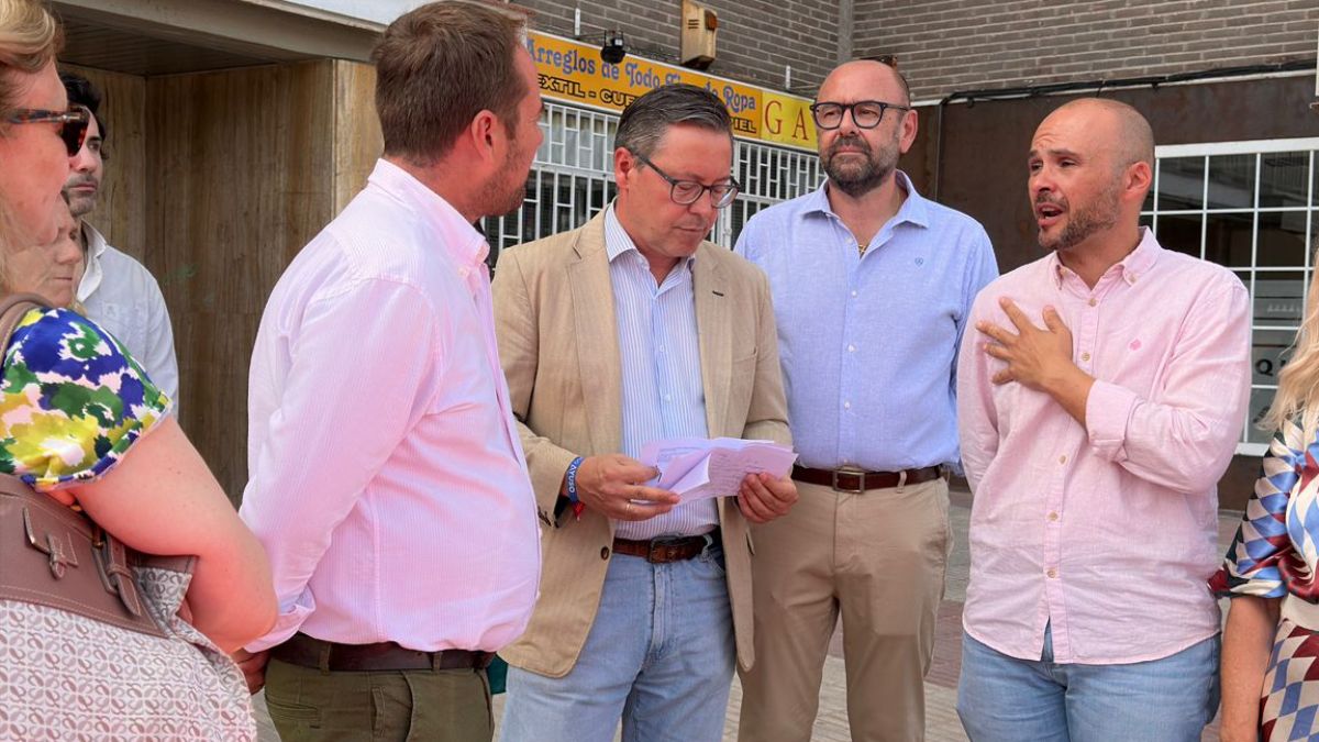 Alfonso Serrano, secretario general del Partido Popular, visita Alcorcón