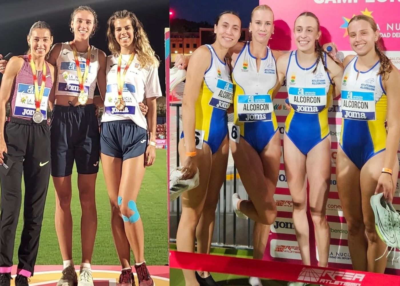 El atletismo de Alcorcón brilla en el Campeonato de España