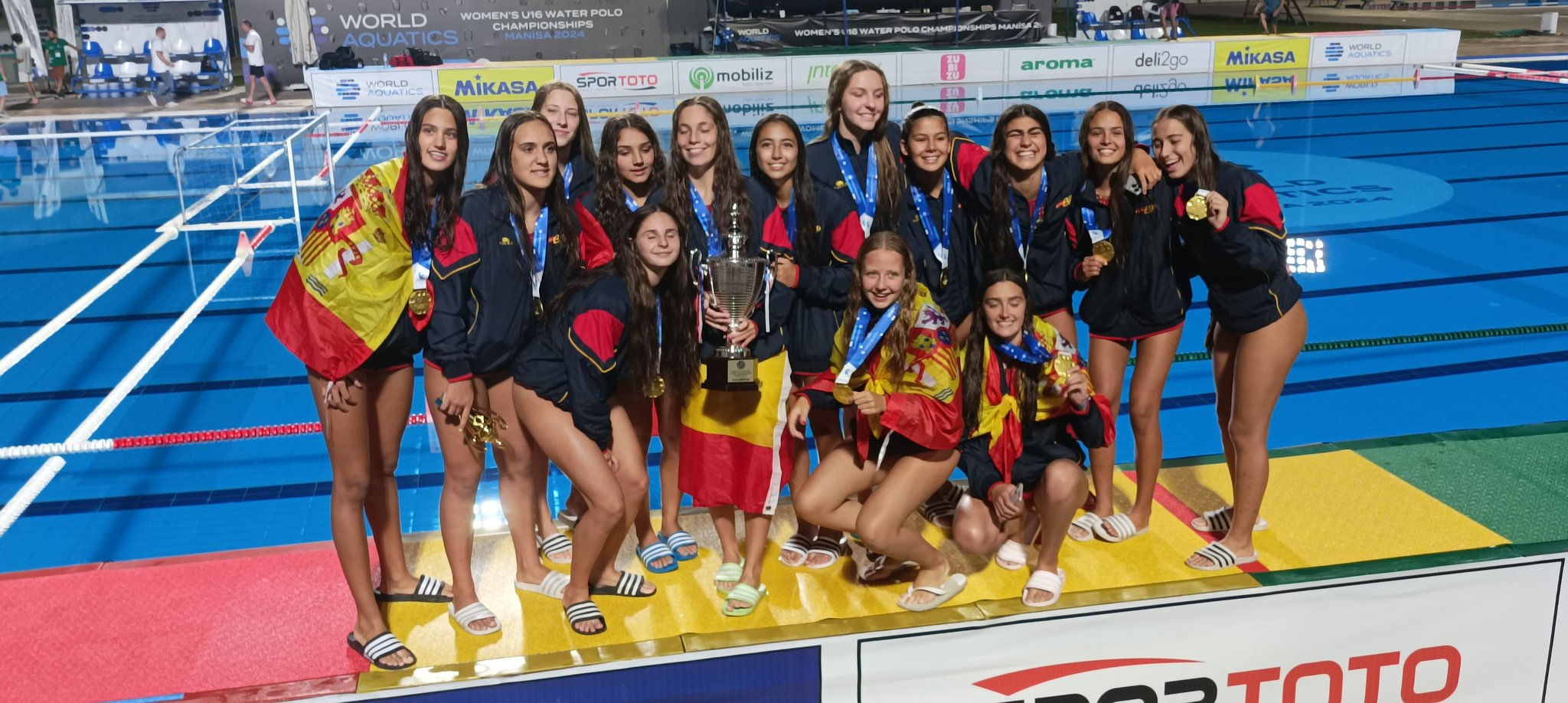 Futura estrella del deporte nacional. La jugadora del CN Alcorcón, Daniela Pajares, campeona del mundo de waterpolo sub-16