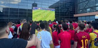 Lo vecinos de Alcorcón vivieron el gran triunfo de España en la Eurocopa