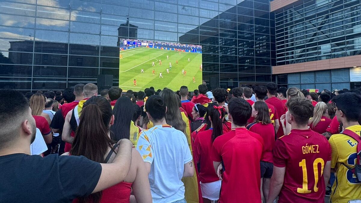 Lo vecinos de Alcorcón vivieron el gran triunfo de España en la Eurocopa