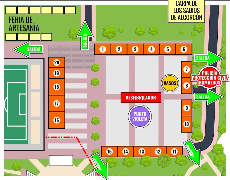 Horarios de apertura de las atracciones de feria y organización de las casetas de las Fiestas de Alcorcón