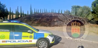 Nuevo incendio sofocado en las cercanías del cementerio de Alcorcón