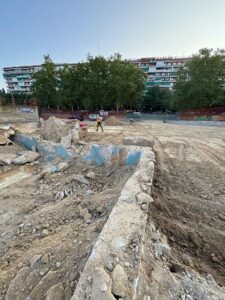 Avanzan las obras para un aparcamiento gratuito disuasorio y para el nuevo espacio medioambiental y deportivo en Alcorcón