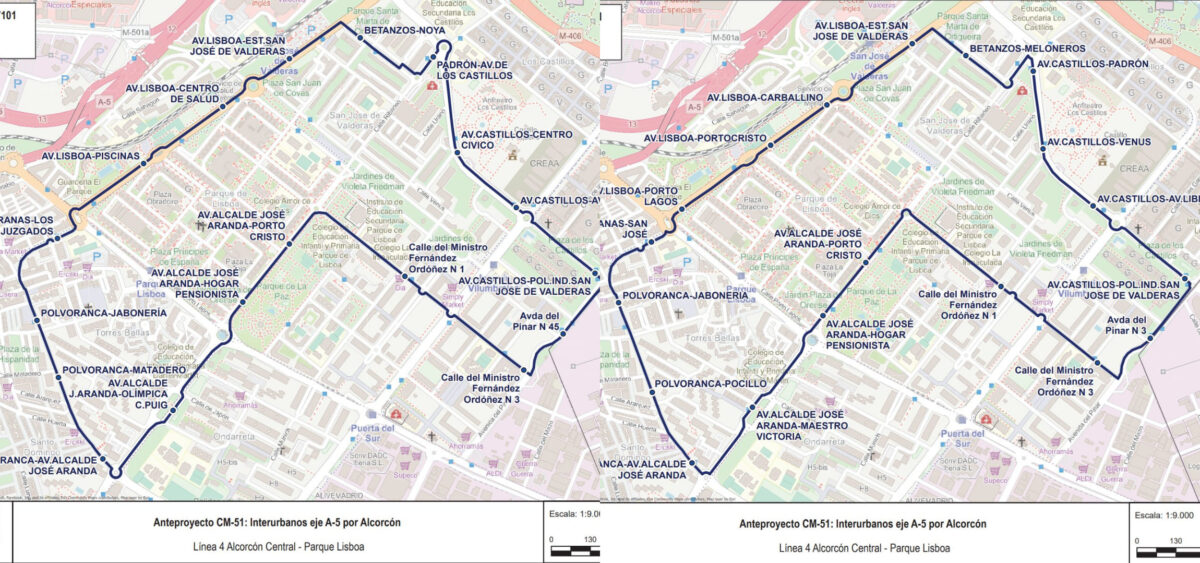 Nueva Línea 4 circular de autobús en Alcorcón para 2025