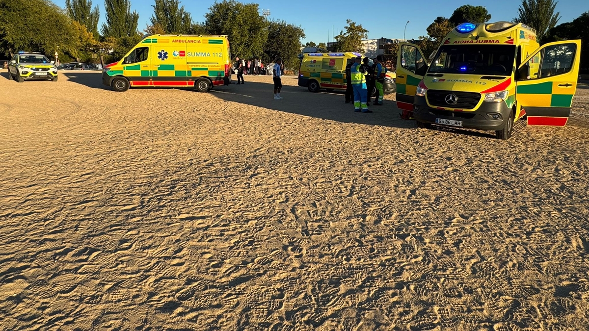 Salvan la vida a un hombre en Alcorcón que entró en parada cardiorrespiratoria cuando jugaba al fútbol