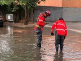 Las lluvias torrenciales causan inundaciones en todo Alcorcón