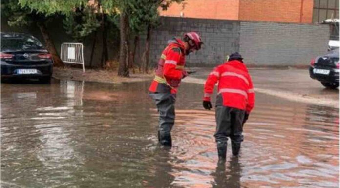 Las lluvias torrenciales causan inundaciones en todo Alcorcón