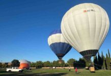 Gran éxito paseo en globo gratuito en Alcorcón