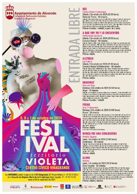 Alcorcón será sede del festival 'Territorio Violeta' para promover la igualdad de género