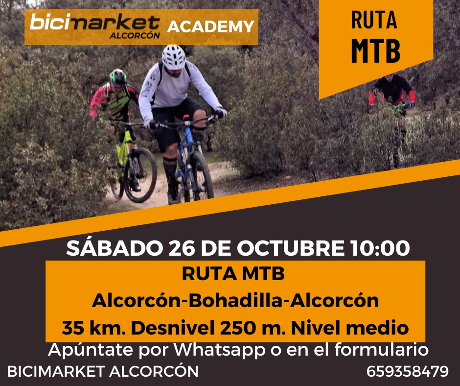 Bicimarket organiza una ruta de Mountain Bike en Alcorcón