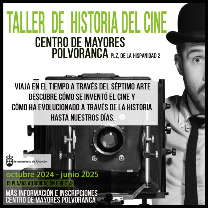 Cursos de cine gratis para mayores de 65 años en Alcorcón