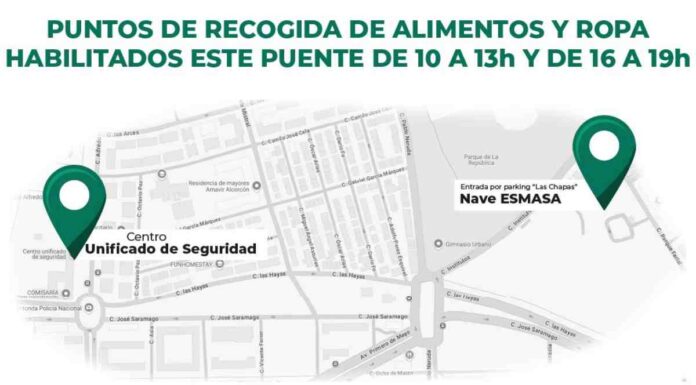 Alcorcón amplía su campaña de recogida para afectados por la DANA