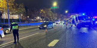 Accidente a la altura de Alcorcón con un motociclista herido de gravedad