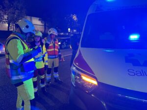 Accidente a la altura de Alcorcón con un motociclista herido de gravedad