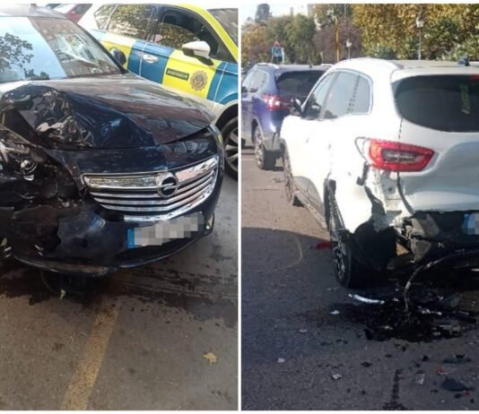 Incidente entre dos vehículos con positivo en alcohol y drogas en Alcorcón