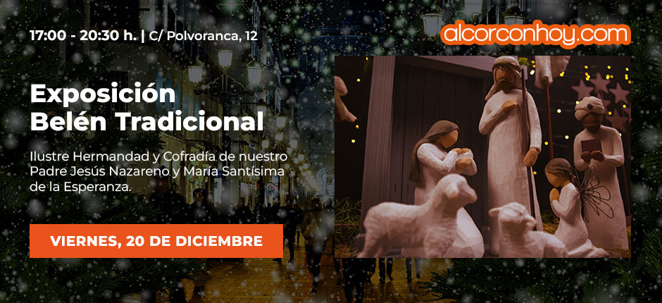 exposición Belén tradicional, fiestas Navidad Alcorcón