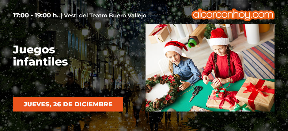 juegos infantiles, fiestas Navidad Alcorcón