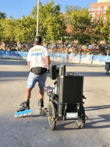 Ruta de Navidad solidaria en patines por Alcorcón