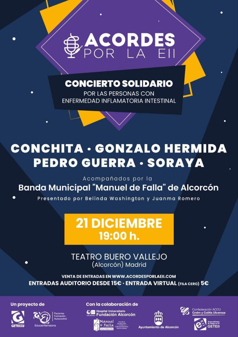 Concierto solidario por la EII con Pedro Guerra, Conchita, Soraya y Gonzalo Hermida y la Banda Municipal de Música de Alcorcón