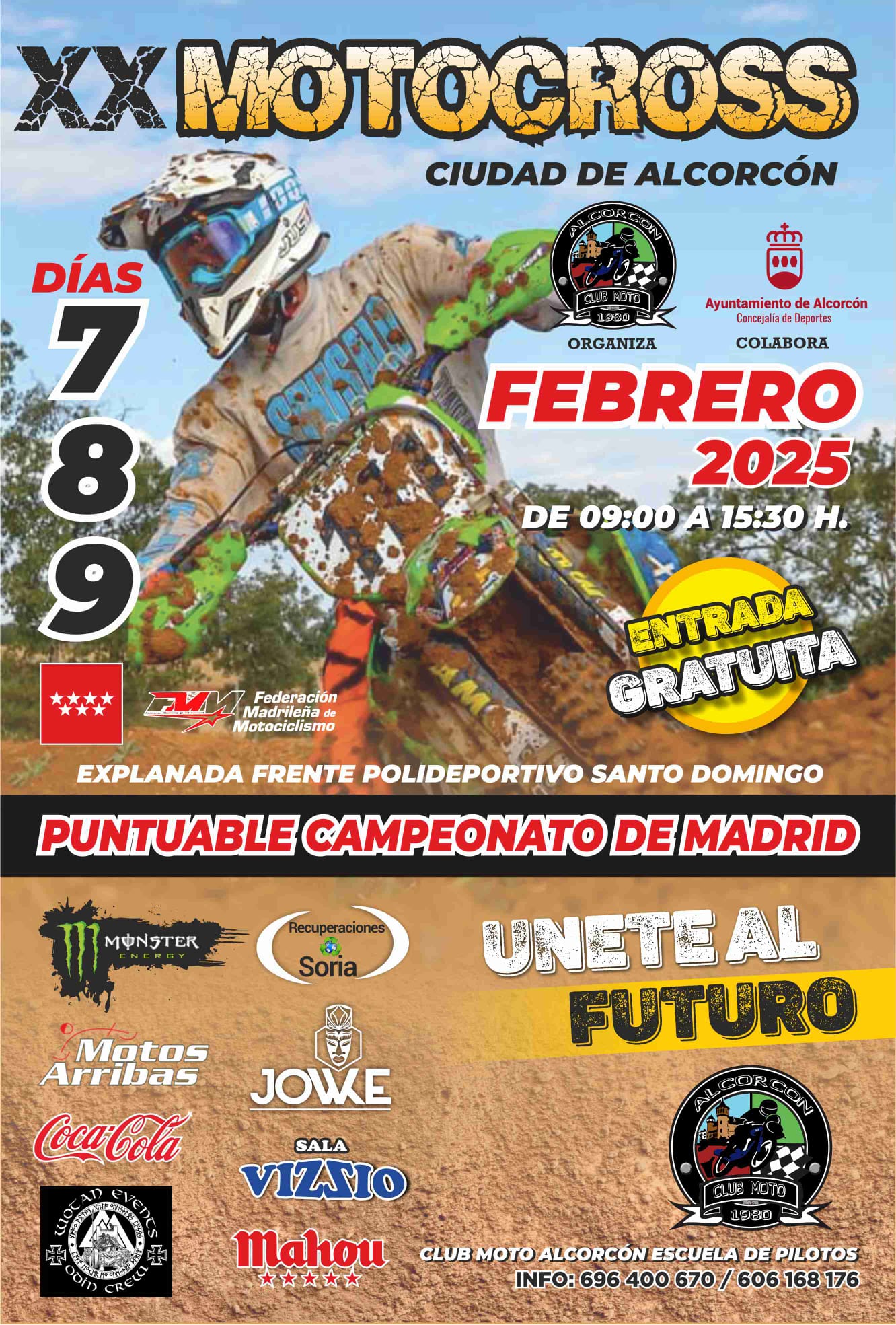 La fiebre del Motocross llegará a Alcorcón en febrero