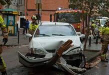 Doble accidente de tráfico sin heridos en Alcorcón