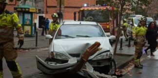 Doble accidente de tráfico sin heridos en Alcorcón