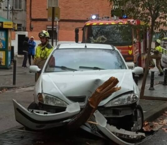 Doble accidente de tráfico sin heridos en Alcorcón