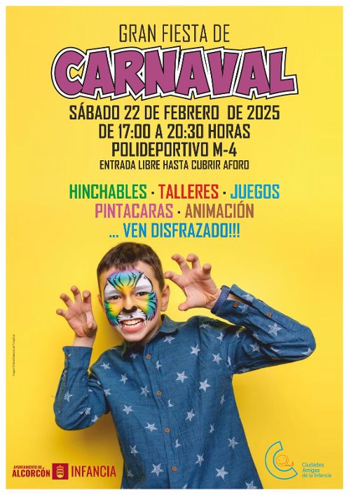 Alcorcón prepara la Gran Fiesta de Carnaval de Infancia como aperitivo