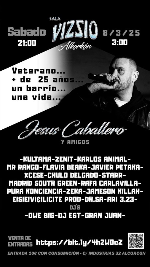 Jesús Caballero celebra sus 25 años de carrera en la Sala Vizzio de Alcorcón