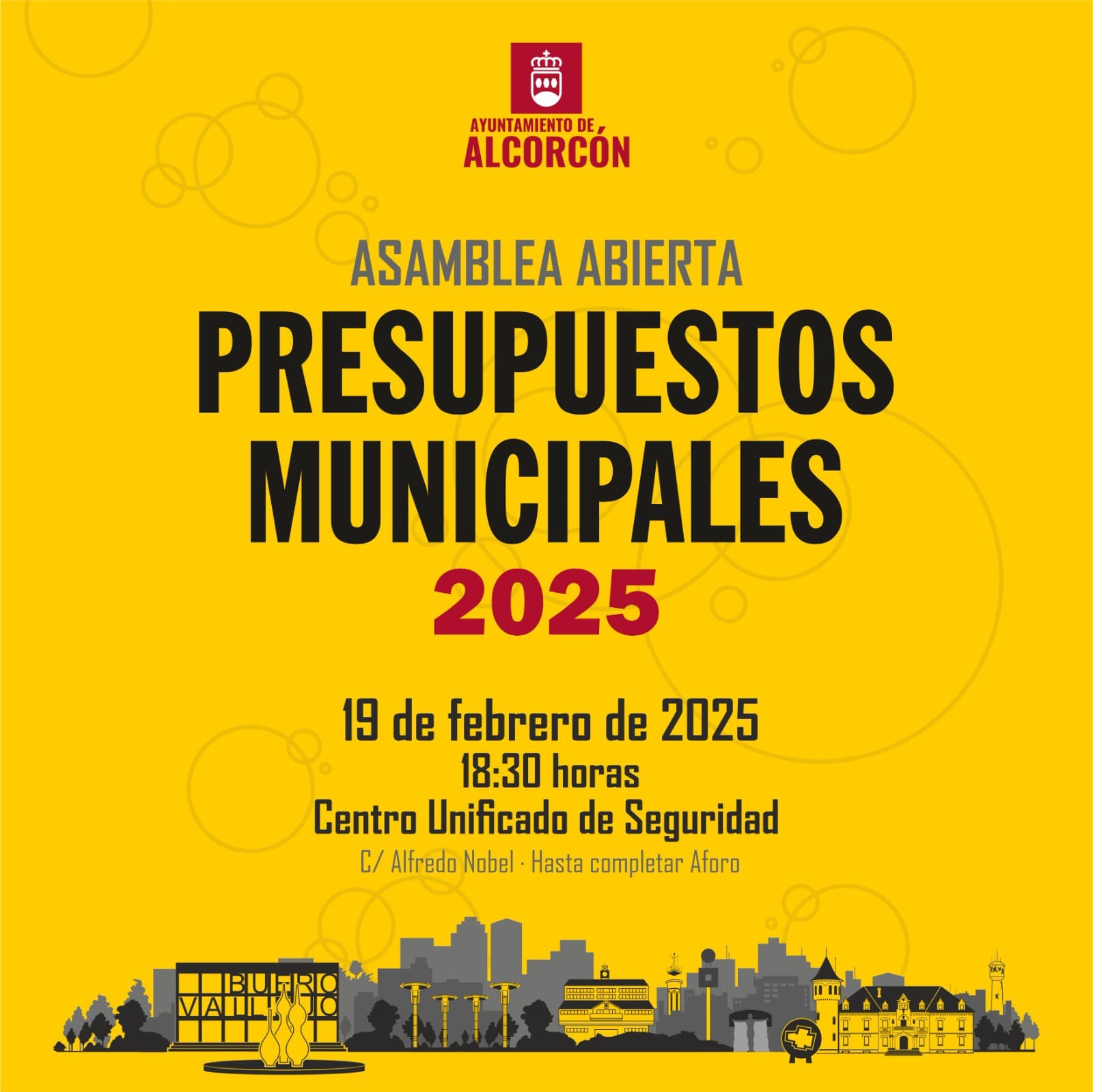 Asamblea Abierta de los Presupuestos Municipales para los vecinos de Alcorcón