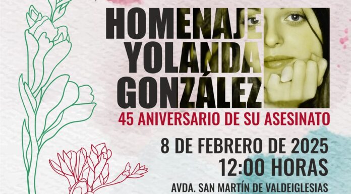 Homenaje este sábado a Yolanda González en Alcorcón 45 años después de su asesinato