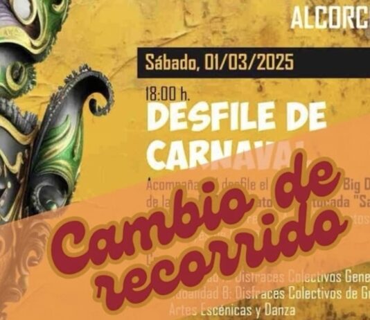 Última hora: Cambio de recorrido en el desfile de Carnaval de Alcorcón