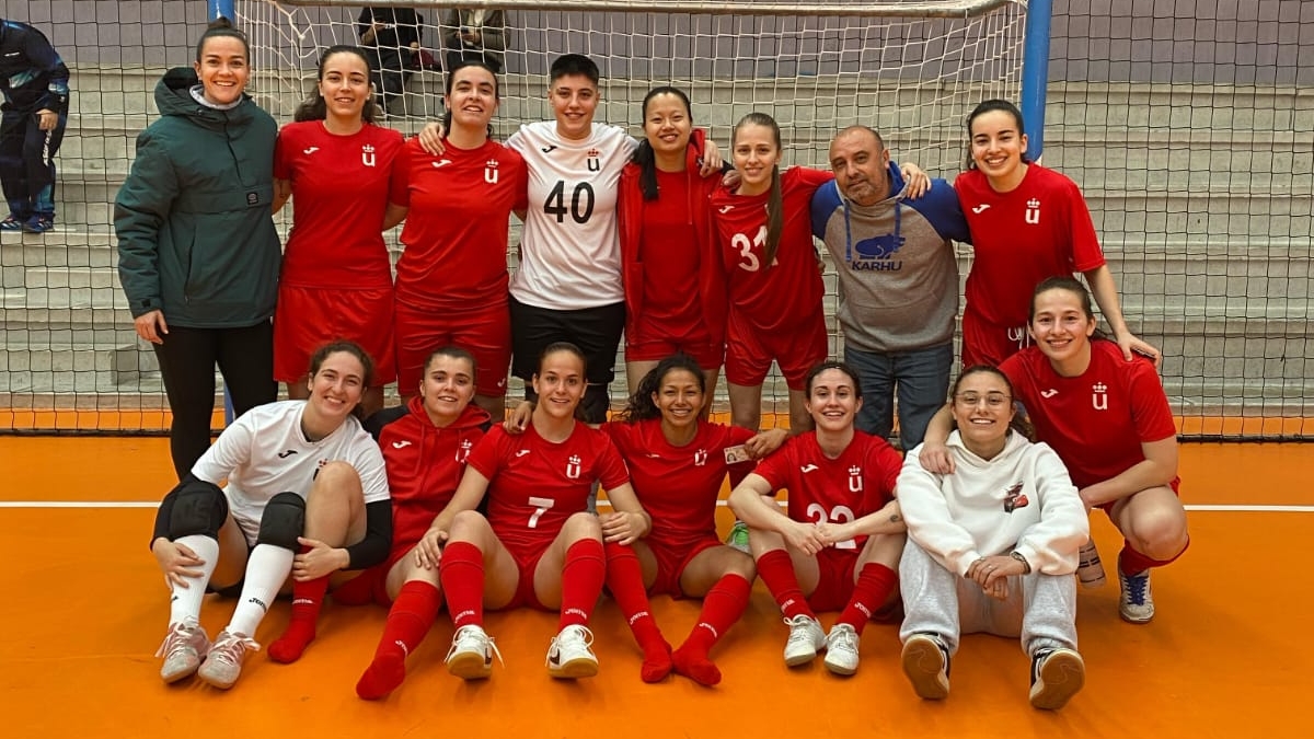 La URJC se proclama campeona de Madrid en fútbol sala universitario con varias representantes de Alcorcón