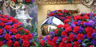 La procesión del Cristo de la Buena Muerte rinde homenaje a los bomberos fallecidos en Alcorcón