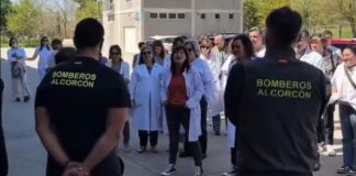 Homenaje a bomberos de Alcorcón