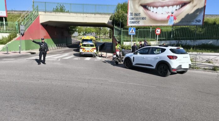 Accidente de tráfico con un herido leve en Alcorcón